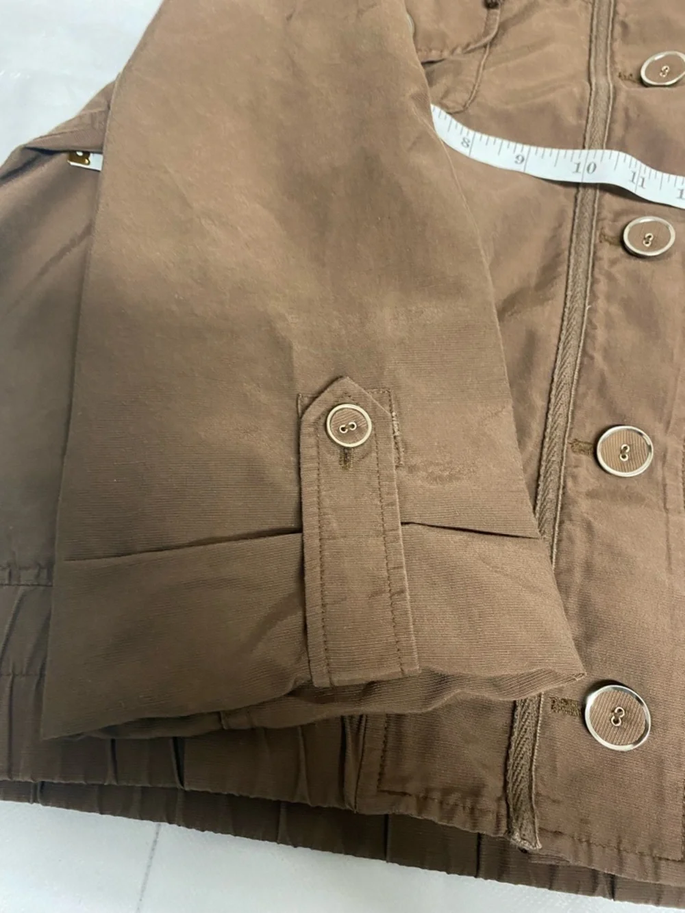 Chico's Brown Utility Button-Front Jacket